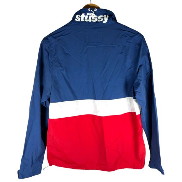 Stussy 2015 Colorblock Pullover Windbreaker Men’s S - Skater Streetwear Preppy - Picture 2 of 16